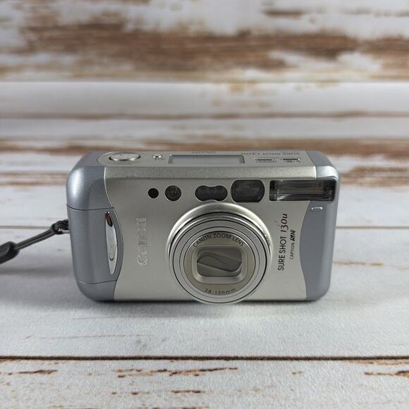 Canon Sure Shot 130u 35mm Film Camera – Tested Working – Autofocus Zoom - Picture 1 of 5